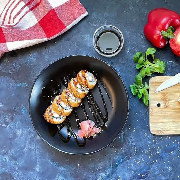Kana-sinihallitusjuustu tempura